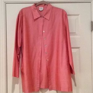 Bertozzi salmon Silk Top/Jacket style